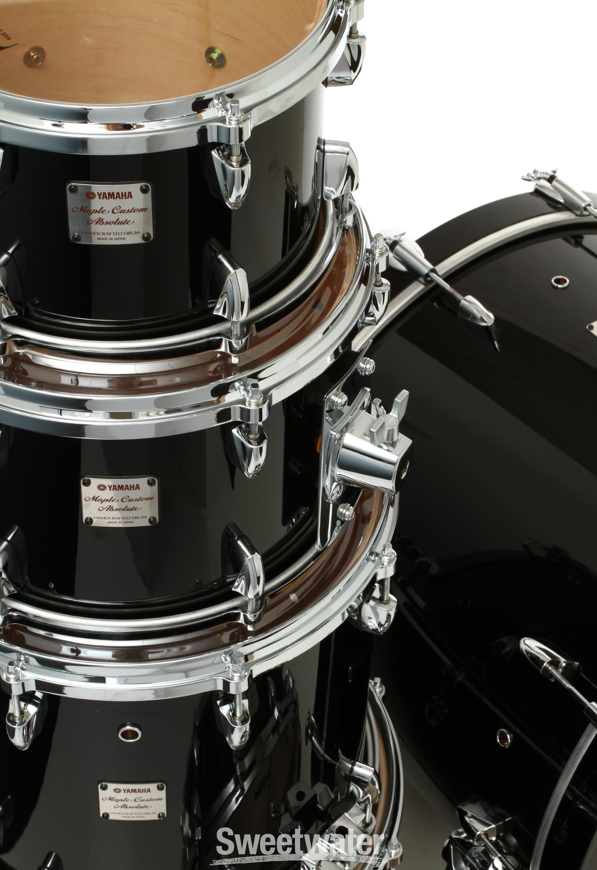 Yamaha Absolute Maple 6-Piece Drum Kit - Solid Black Yamaha Absolute Maple 6-Piece Drum Kit - Solid Black