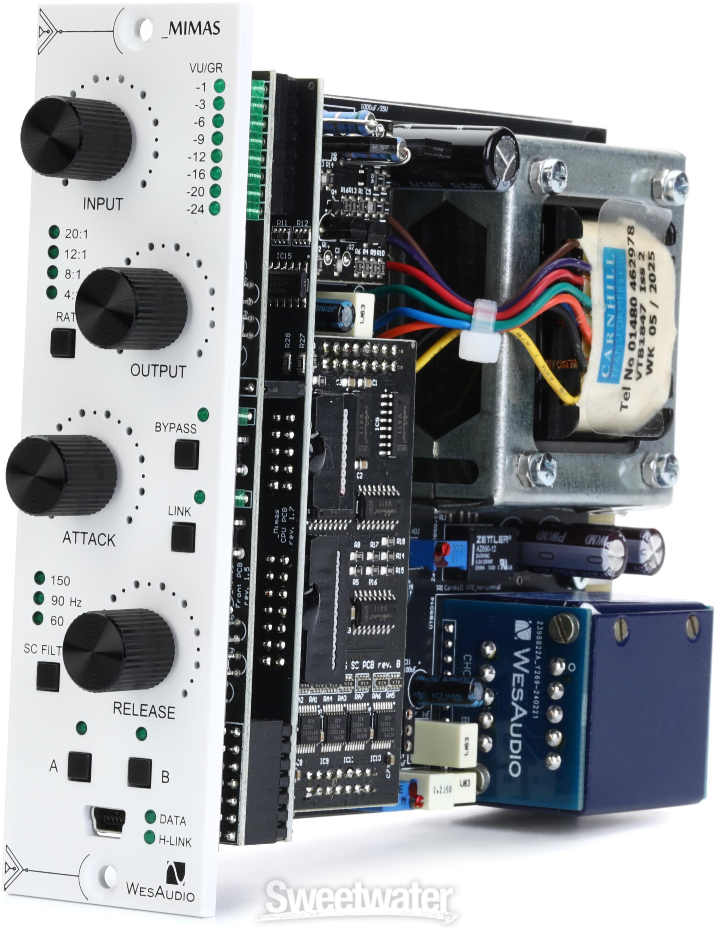 WesAudio _MIMAS Gemini Stereo Pair 500 Series Compressor | Sweetwater