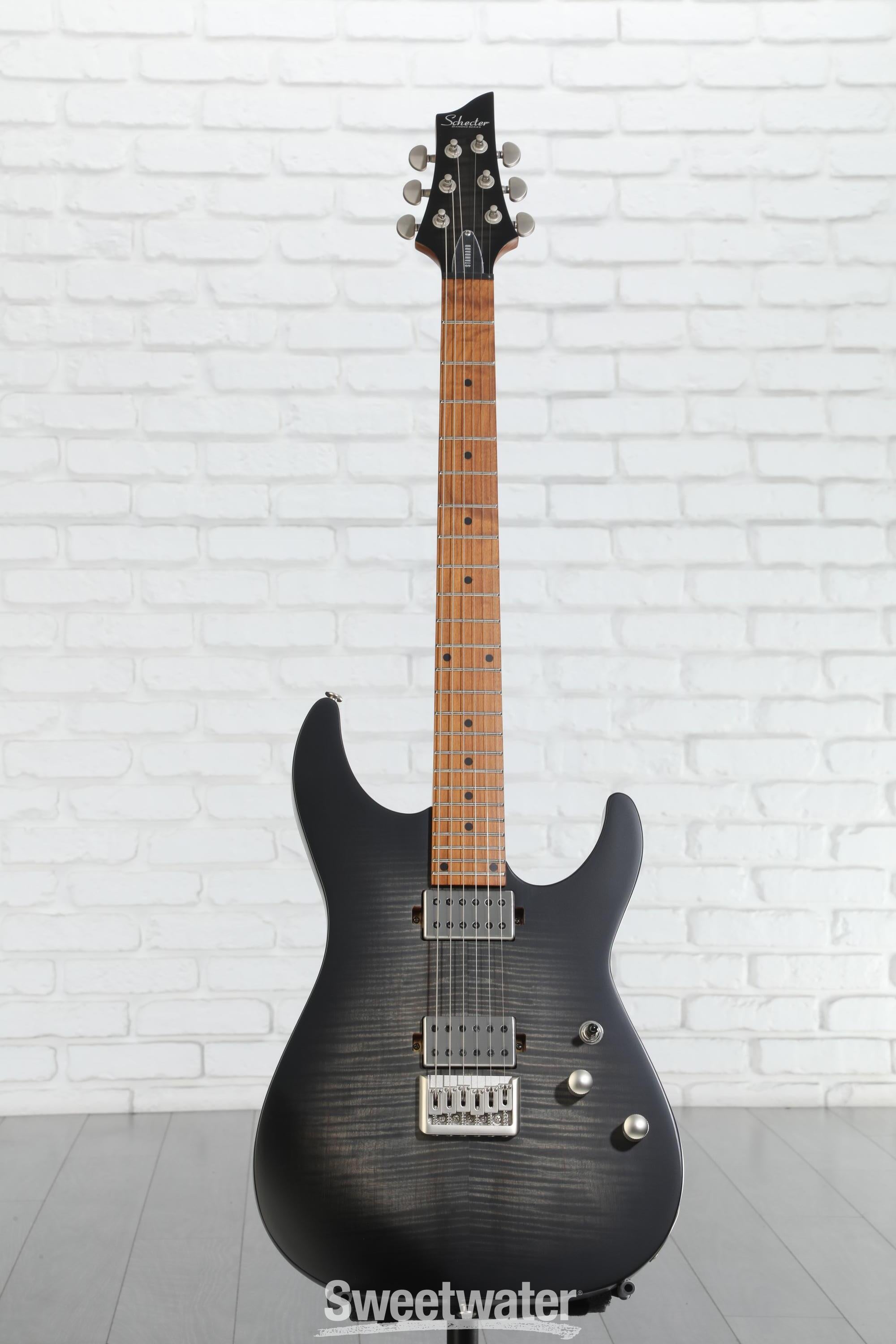 Schecter C-1 Standard Plus Electric Guitar - Black Burst | Sweetwater