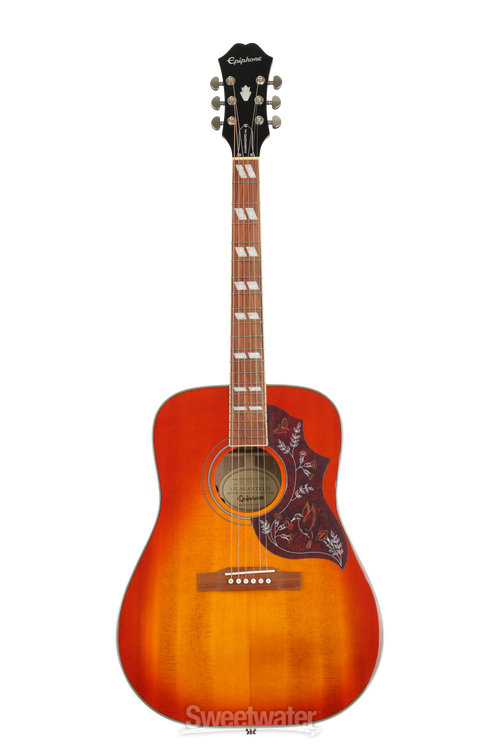 Epiphone Hummingbird Studio Acoustic-Electric Guitar - Faded Cherry Sunburst