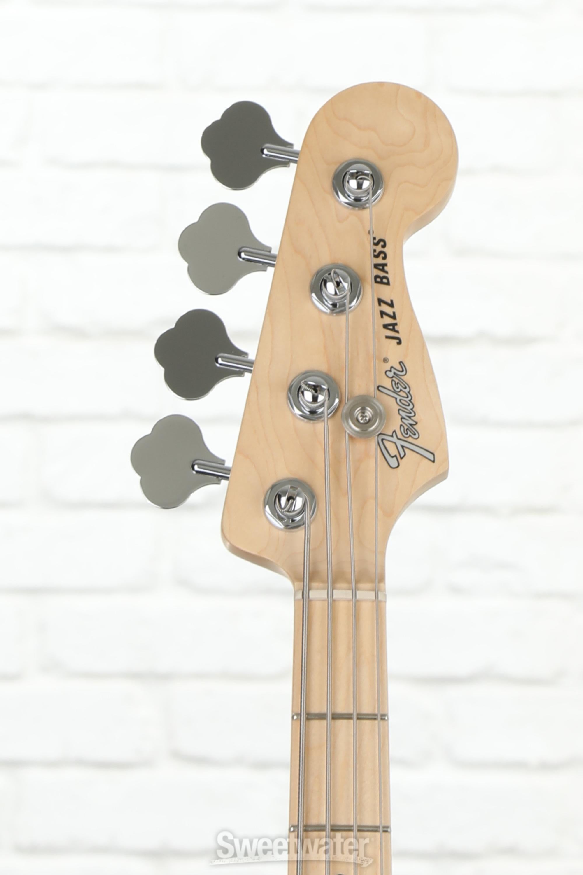 Fender American Performer Jazz Bass - Satin Surf Green with Maple