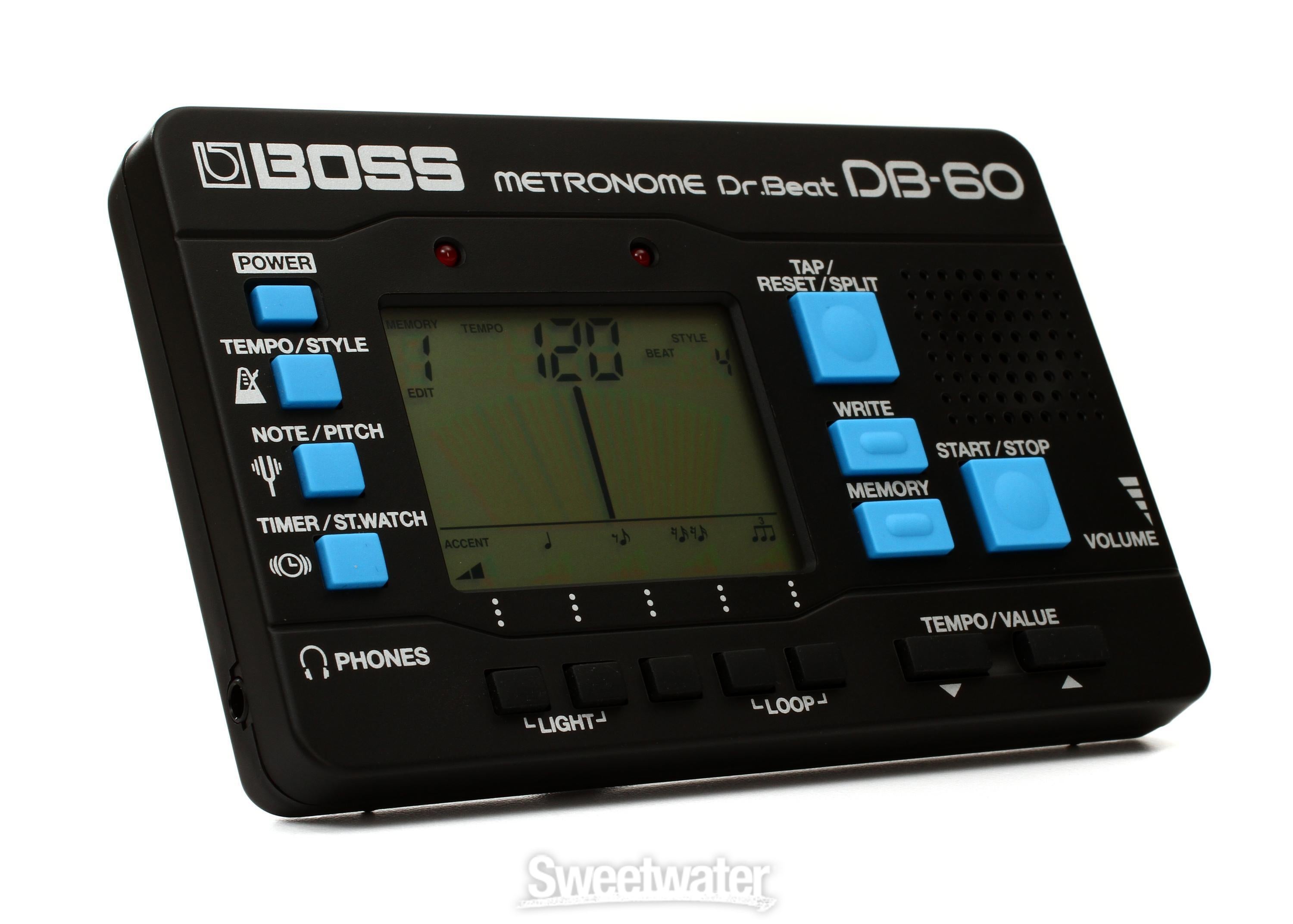 Boss DB-60 Dr. Beat Metronome with Rhythmic Patterns | Sweetwater