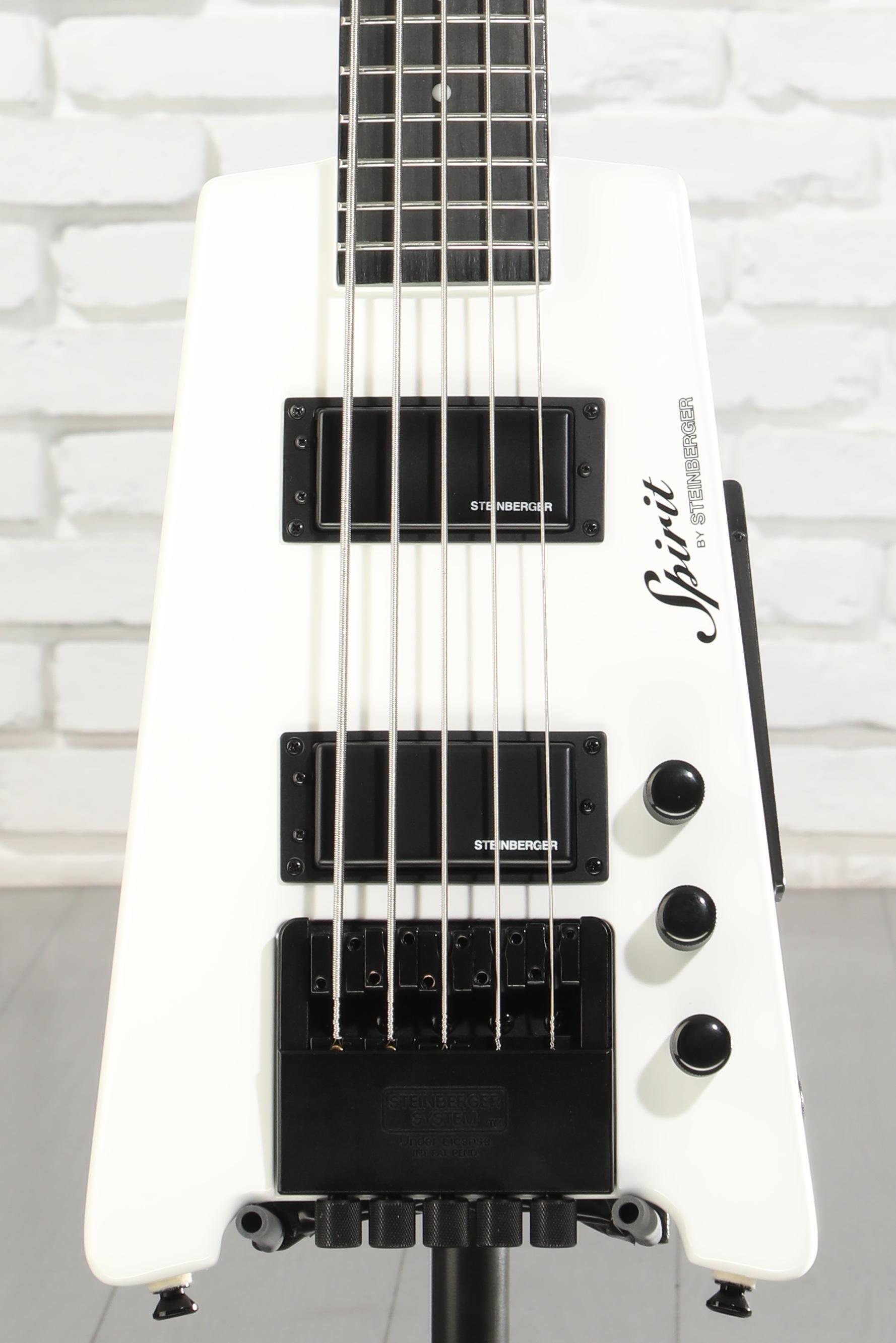 Steinberger Spirit XT-25 5-string Bass Guitar - White | Sweetwater