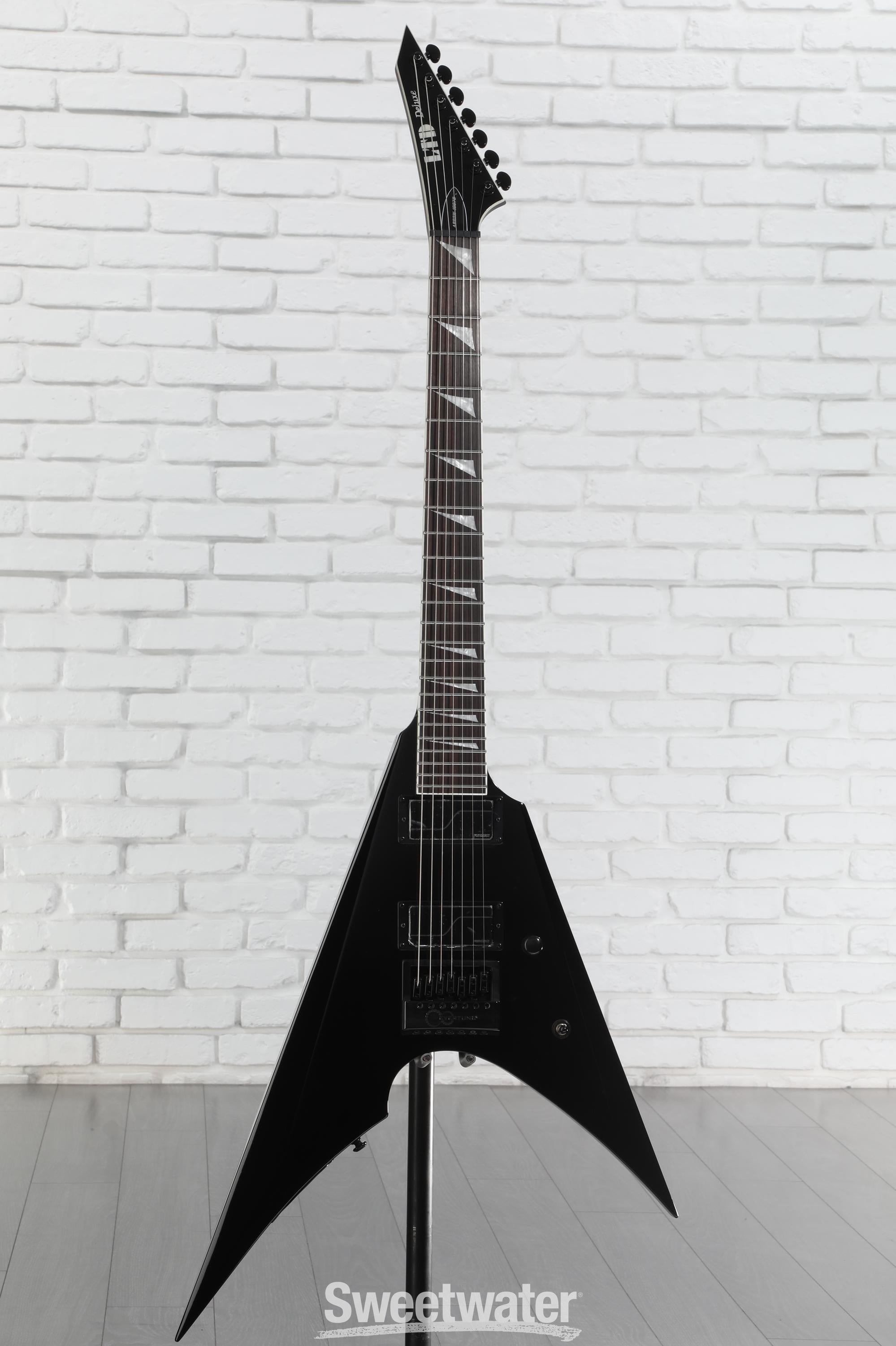 ESP LTD Arrow-1007 EverTune 7-string Baritone Electric Guitar - Black