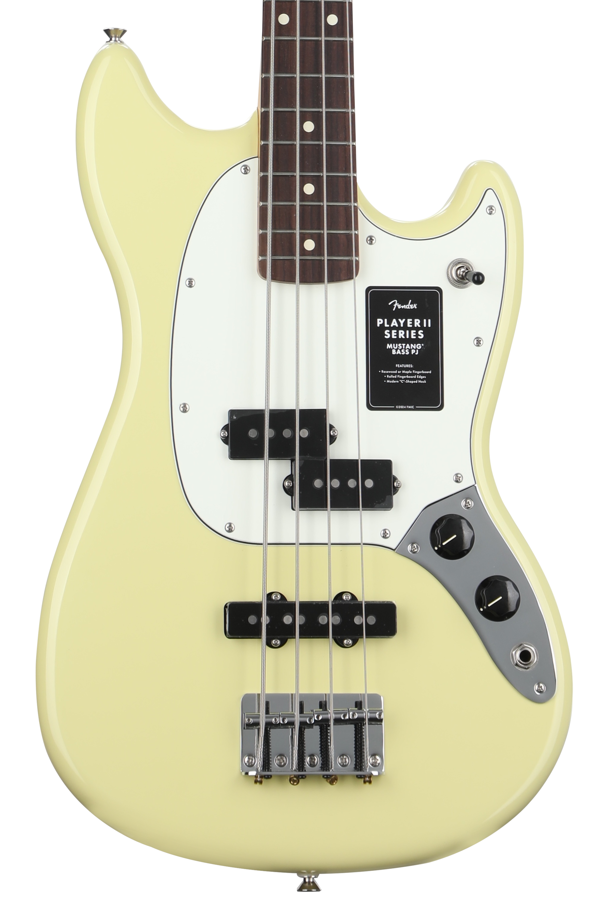 Fender Player II Mustang Bass PJ - Hialeah Yellow with Rosewood