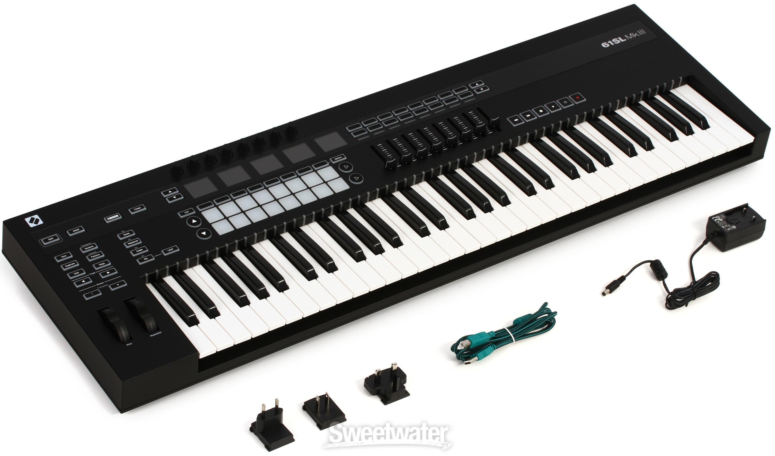 Novation 61SL MkIII 61-key Keyboard Controller with Sequencer