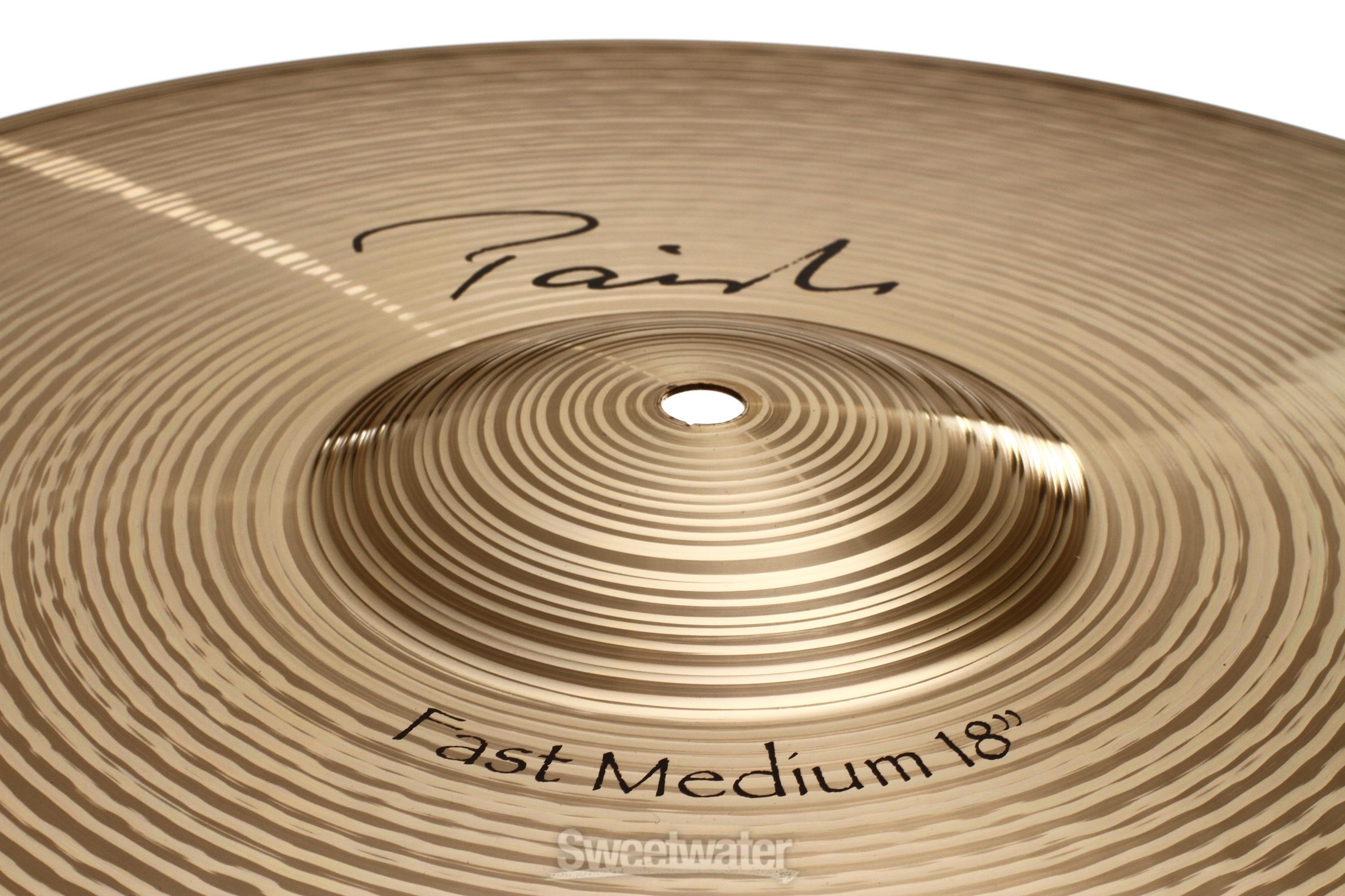 Paiste 18 inch Signature Fast Medium Crash Cymbal | Sweetwater