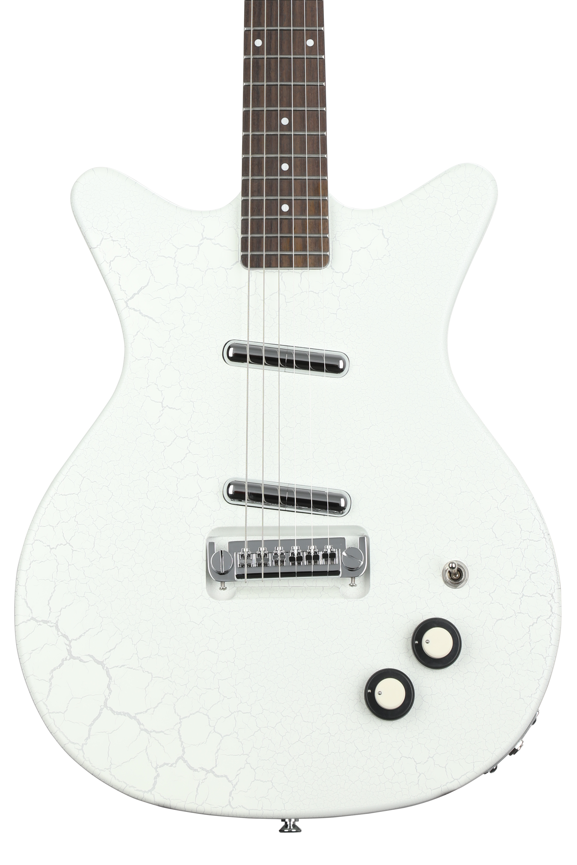 Danelectro '59M NOS+ Electric Guitar - White Crackle, Sweetwater