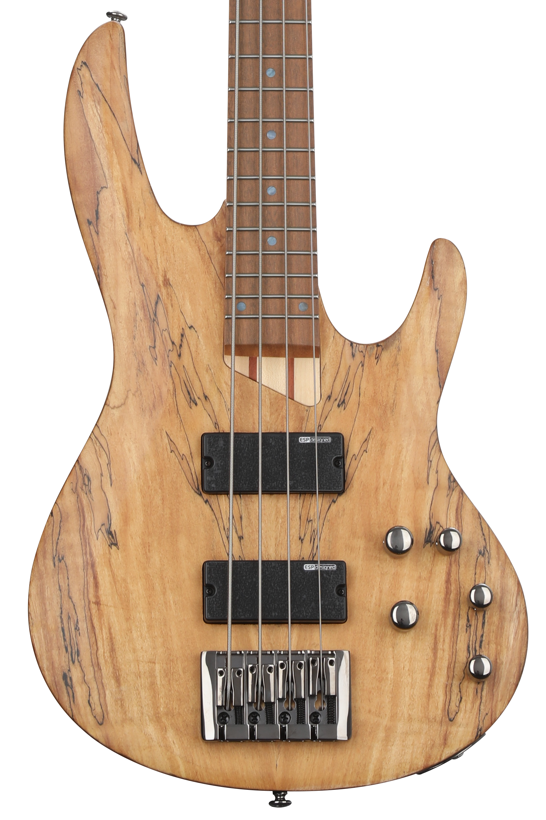 ESP LTD B-204SM Electric Bass Guitar - Natural Satin, Rosewood Fingerboard