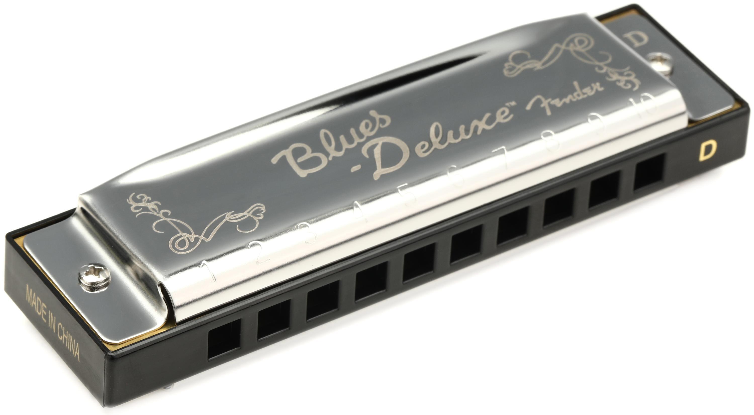 Harmonica Blues Deluxe en Ré : Harmonica Diatonique Fender 