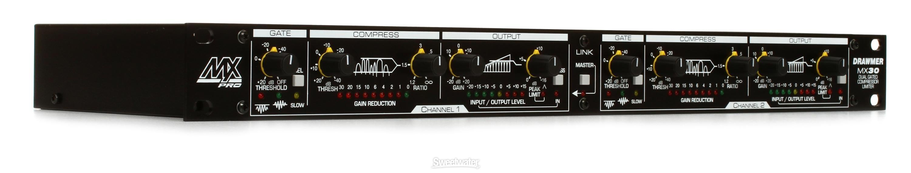 DRAWMER MX30 デュアルゲーテッドコンプレッサー (ジャンク) Drawmer MX30 Dual Gated Compressor