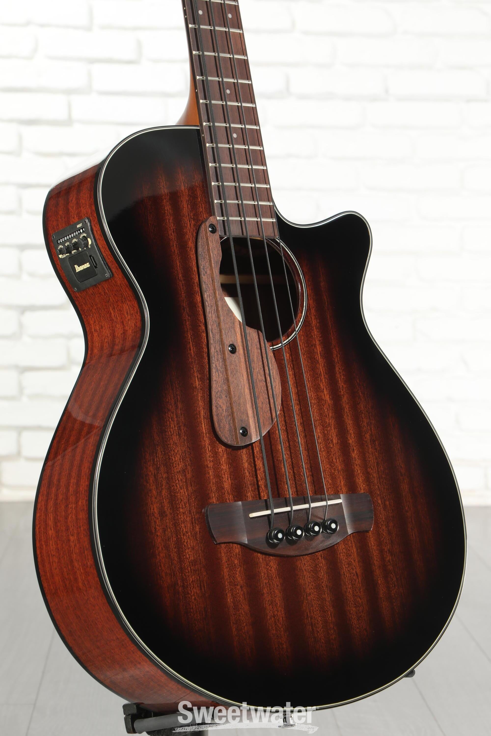 Ibanez AEGB24E AEG Acoustic-electric Bass Guitar - Mahogany