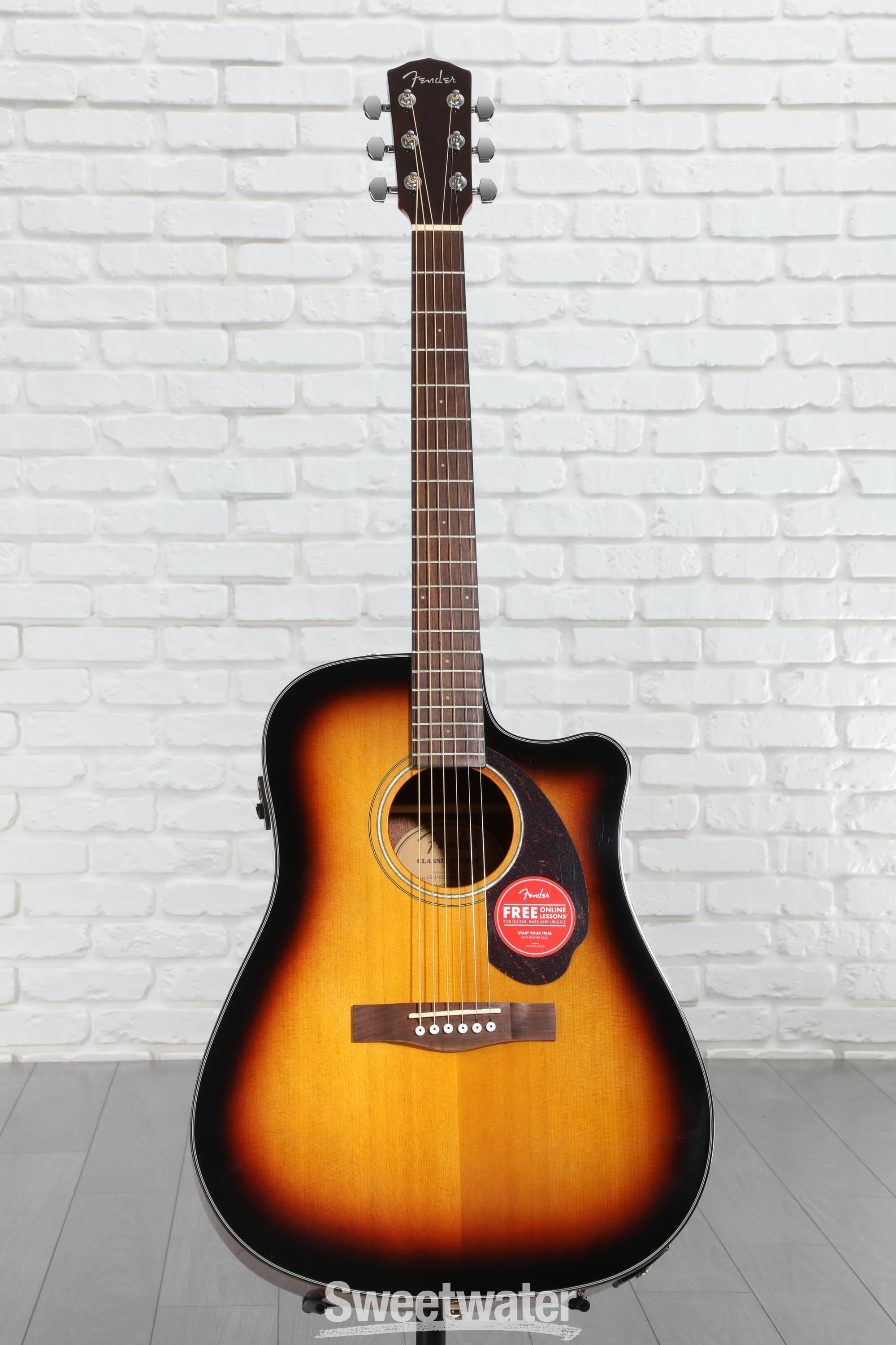 Fender CD-140SCE Dreadnought Acoustic-Electric Guitar - Sunburst