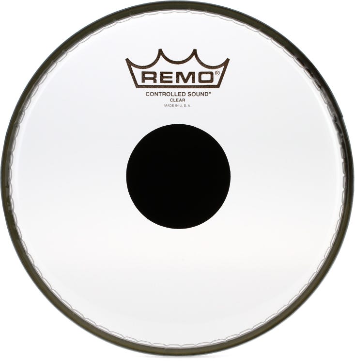 Remo Controlled Sound Clear Black Dot Drumhead - 8 inches