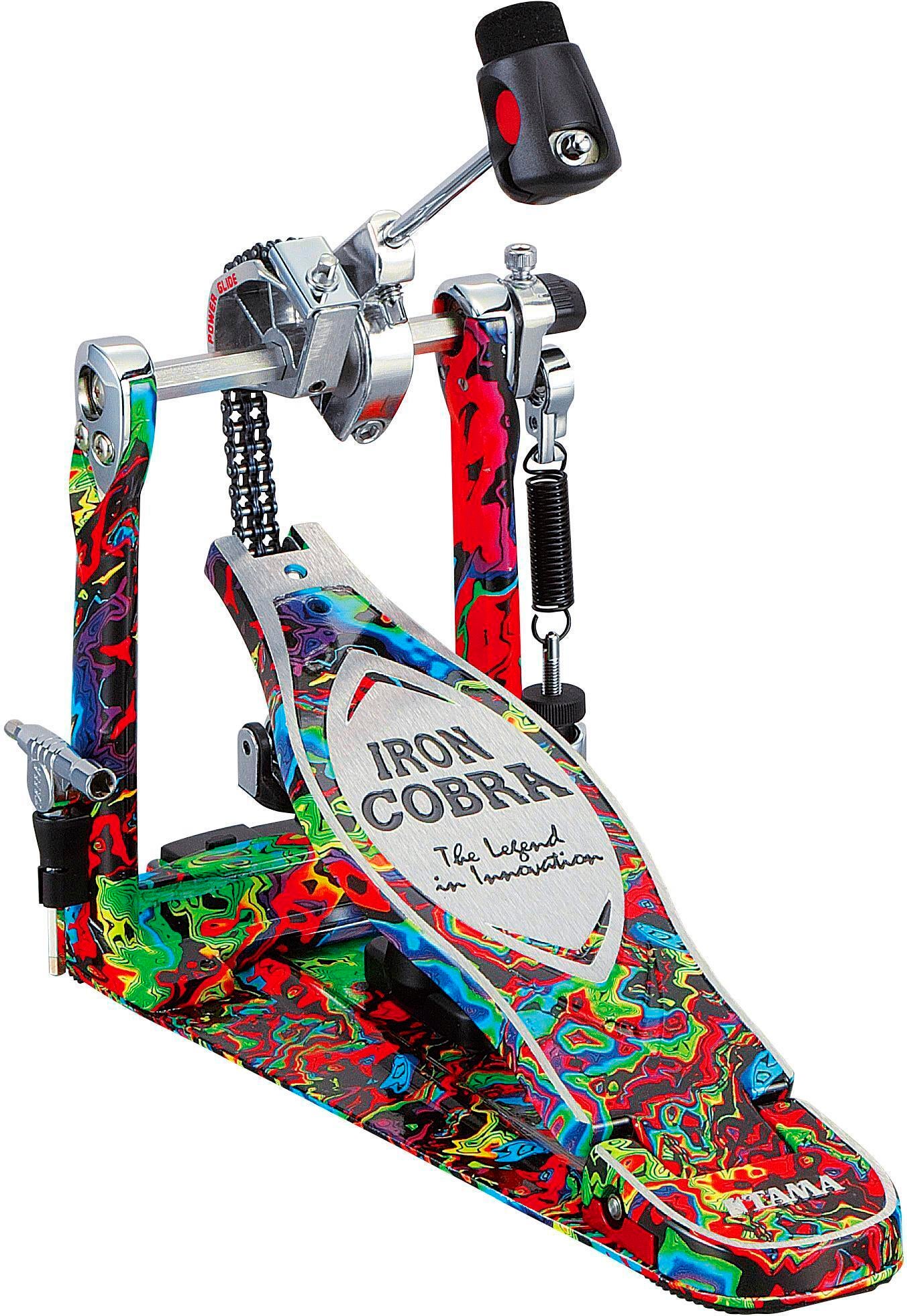Tama 50th-anniversary Limited Iron Cobra Power Glide Kick Pedal - Marble  Psychedelic Rainbow