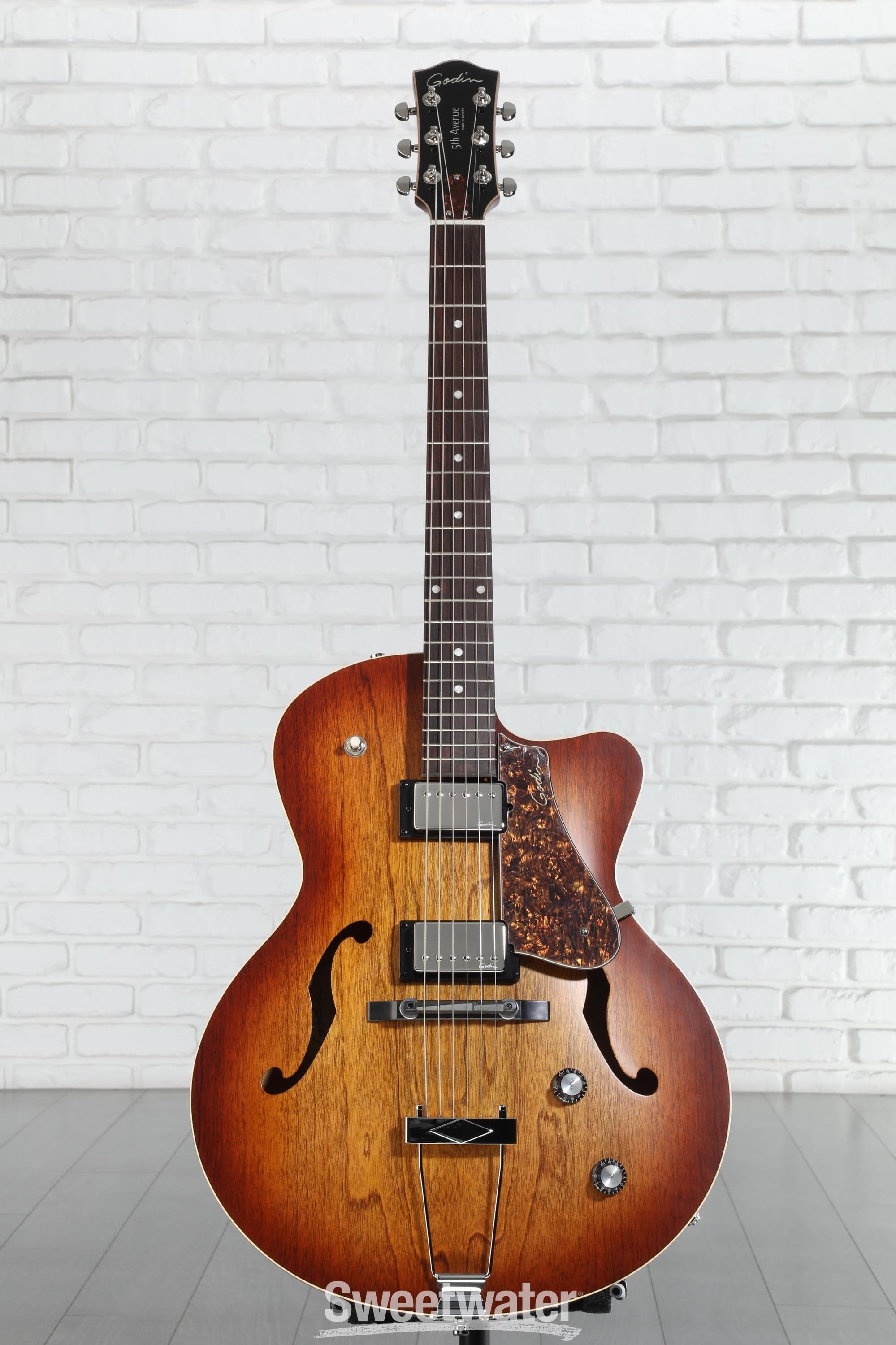 Godin 5th avenue KingpinⅡ cw Open Box Godin 5th Avenue CW Kingpin II Archtop Electric Guitar