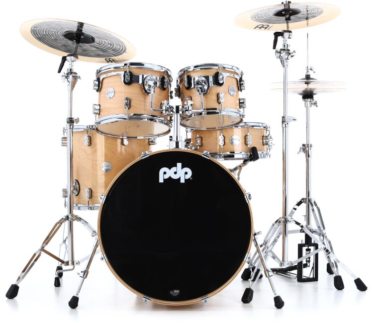 PDP Concept Maple Shell Pack - 5-piece - Natural Lacquer