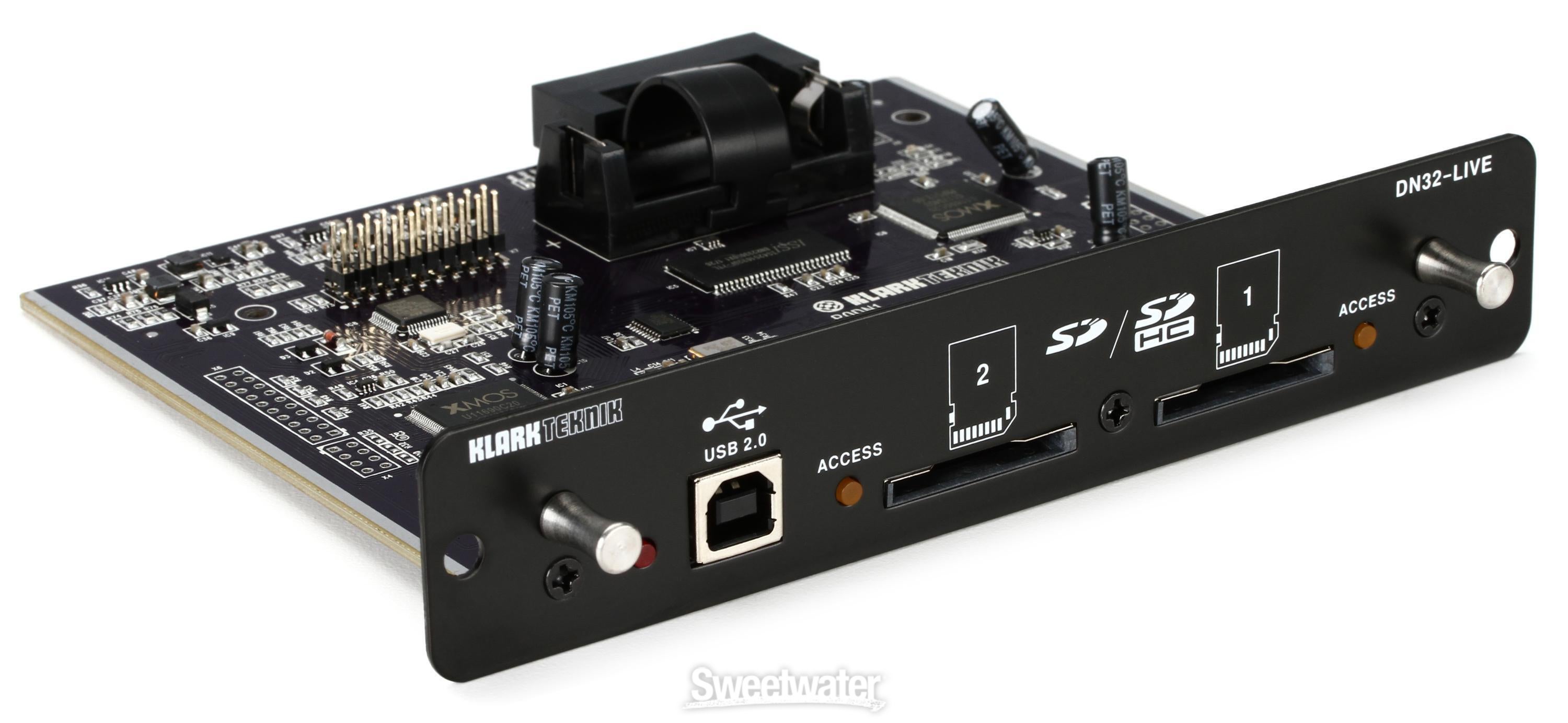 Klark Teknik DN32-LIVE SD/SDHC and USB 2.0 Expansion Module