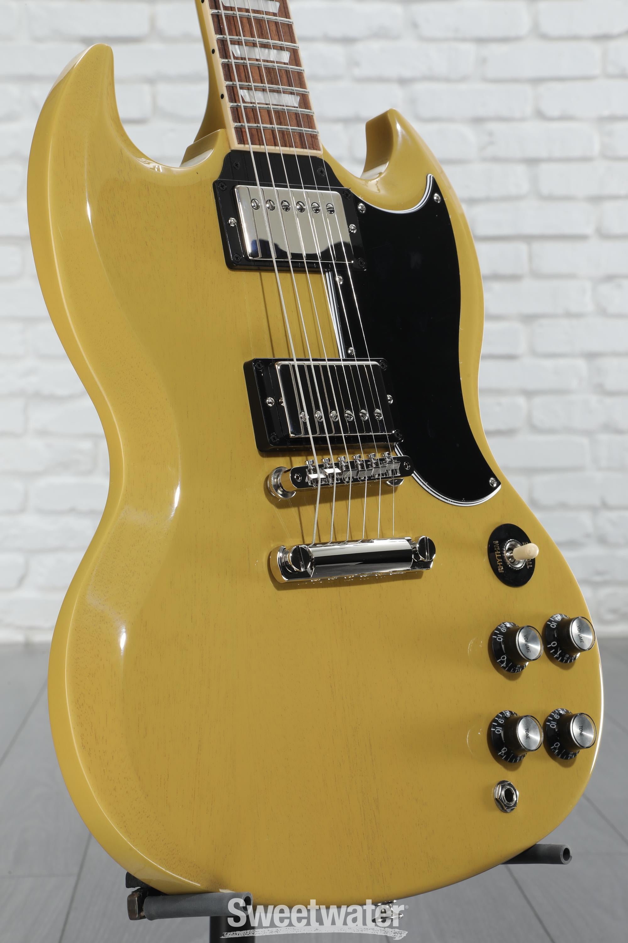 Gibson ギブソン SG Standard 61 TV Yellow Gibson SG Standard '61 Electric Guitar - TV Yellow | Sweetwater