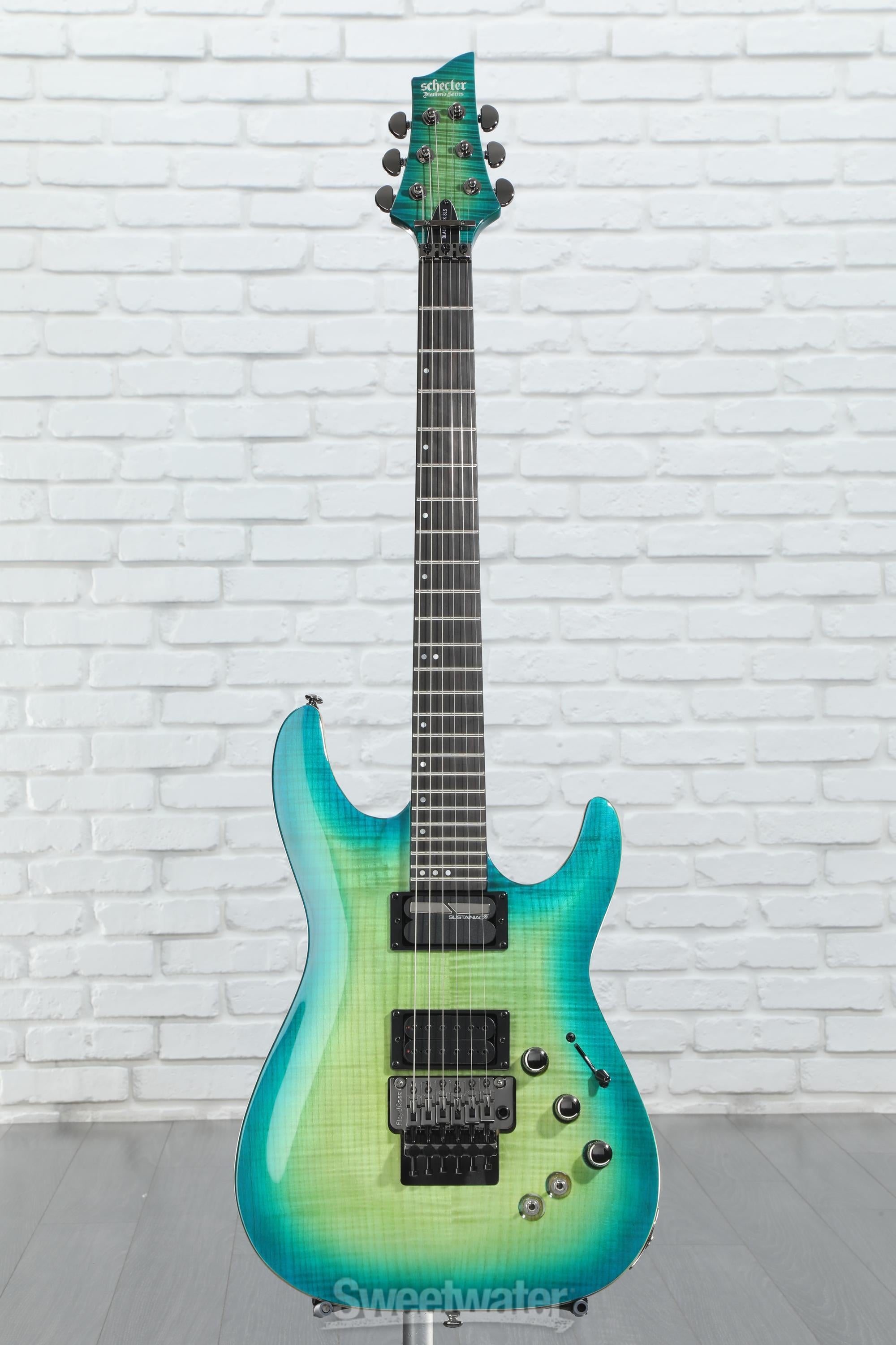 Schecter BlackJack SLS C-1 FR-S Electric Guitar - Aquaburst