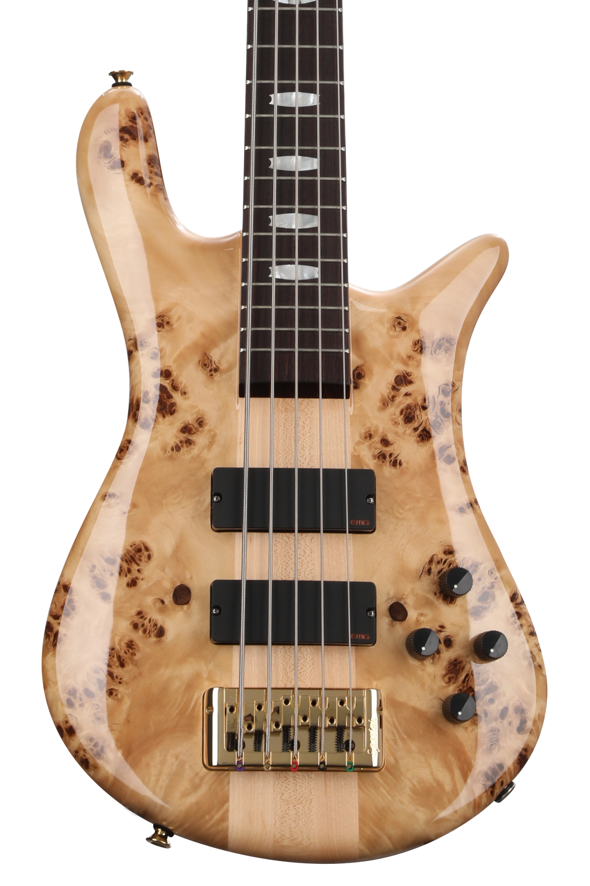 Spector Euro5 LX Bass Guitar - Poplar Burl Natural Gloss