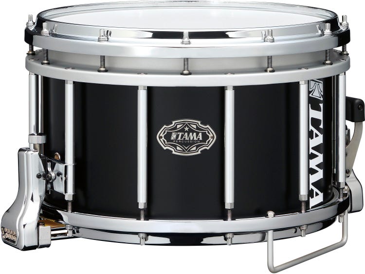 Yamaha MS-9414 14-inch x 12-inch SFZ Marching Snare Drum with Anodized  Hardware - Black Forest