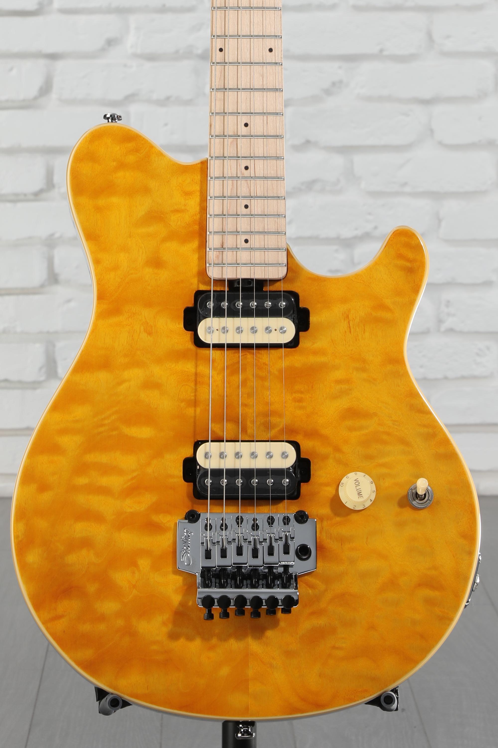 sterling by Music Man Axis トランスゴールド Sterling By Music Man Axis Quilted Maple Electric Guitar - Trans