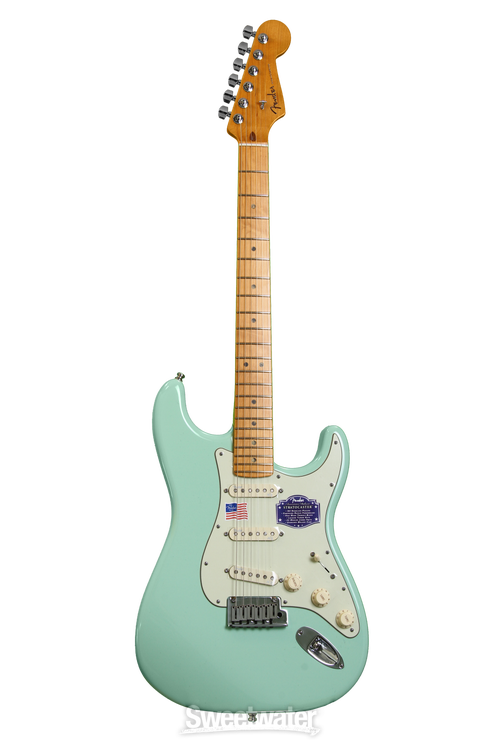 Fender American Deluxe Strat V Neck - Surf Green | Sweetwater
