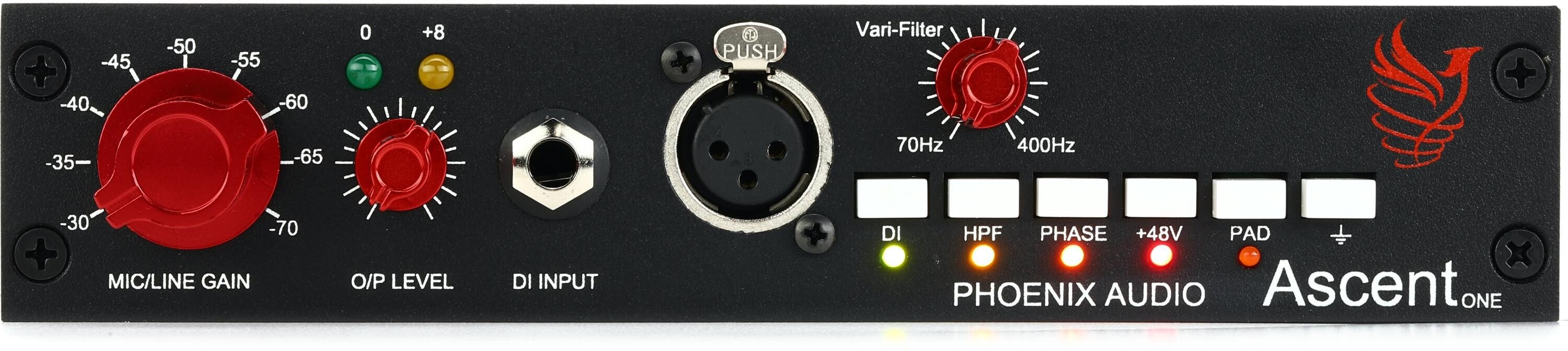 【いい】EVA DENSHI micro preamp DI Phoenix Audio Ascent One Microphone Preamp with DI | Sweetwater