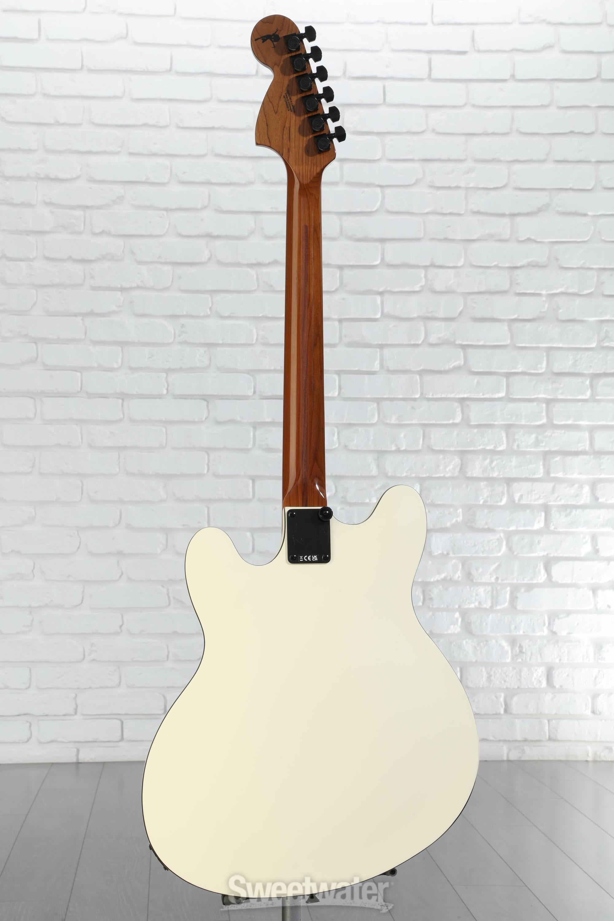 Fender Tom DeLonge Starcaster Semi-hollowbody Electric Guitar - Satin Olympic White