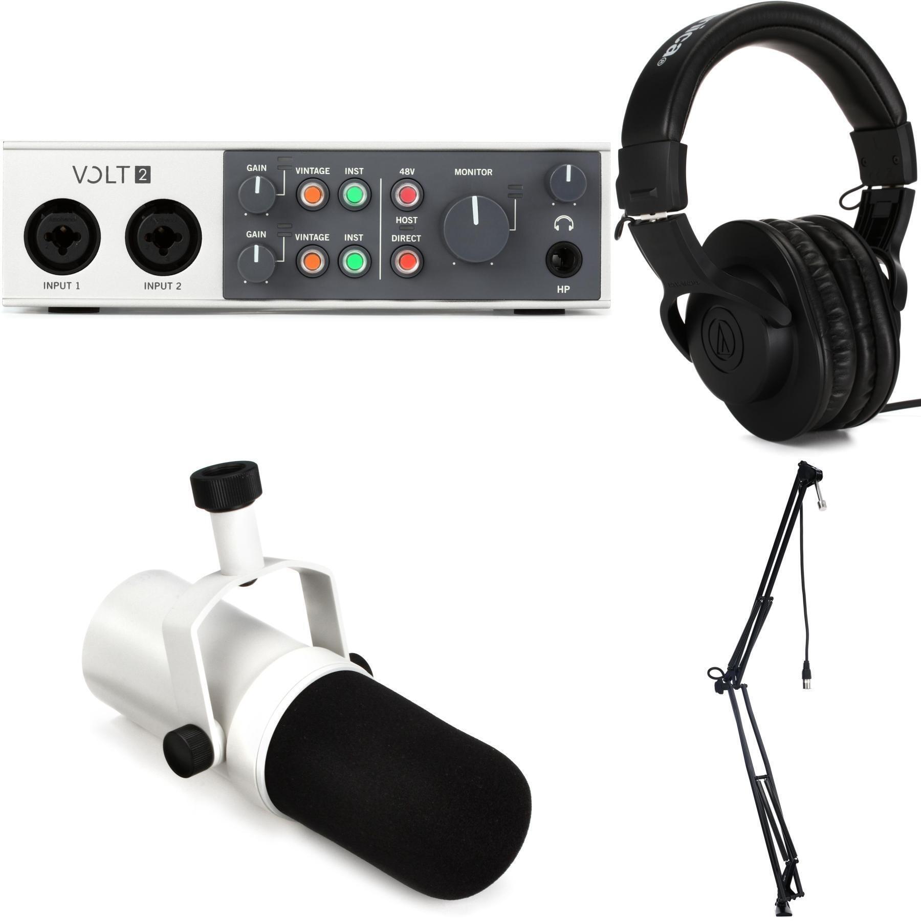 Universal Audio Volt 2 USB-C Audio Interface with Microphone
