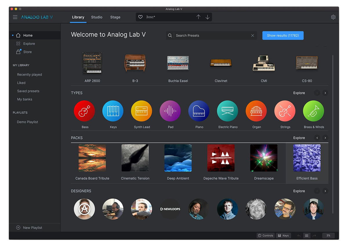 Select Arturia Plug-ins and Effects