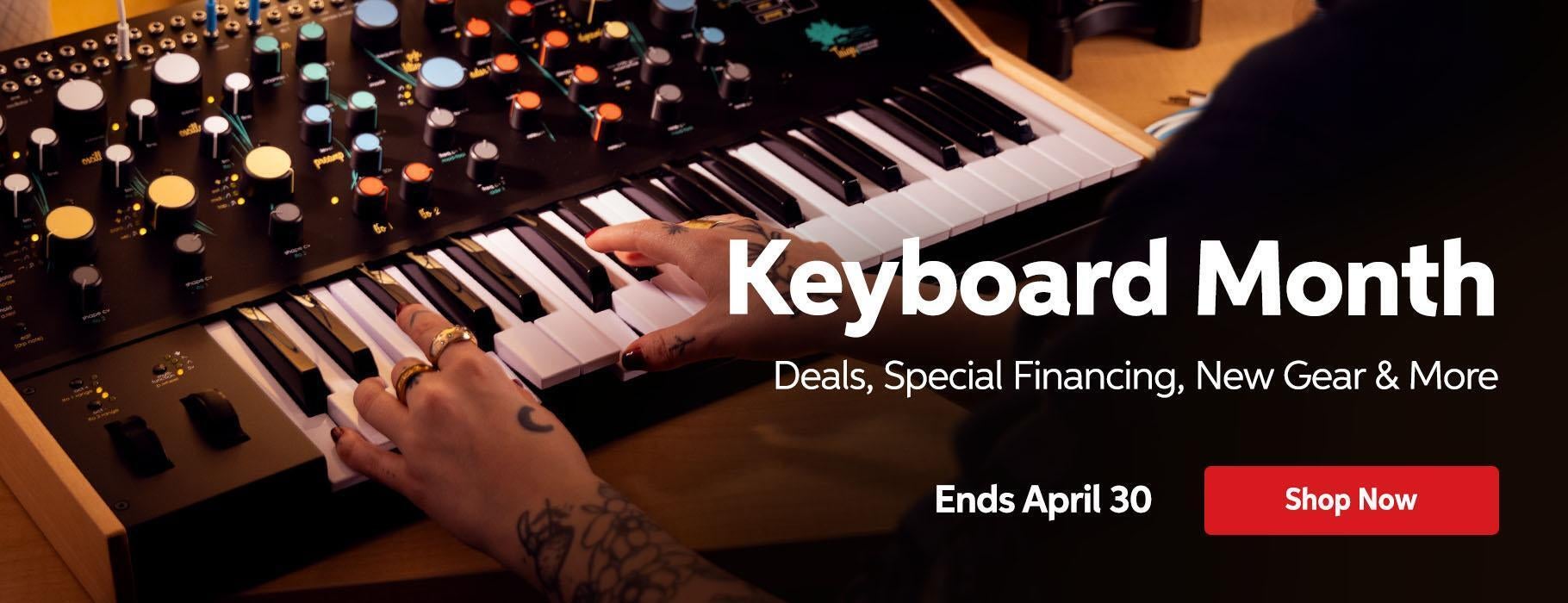 Keyboard Month, Now thru April 30