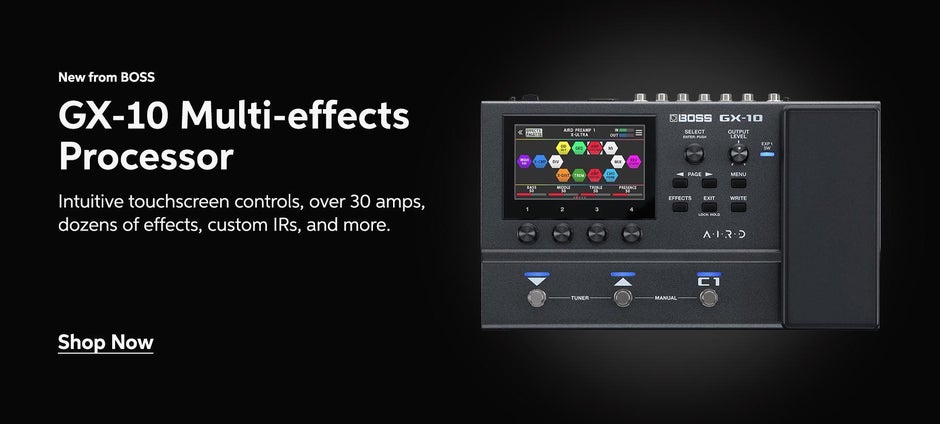 New from BOSS – GX-10 Multi-effects Processor