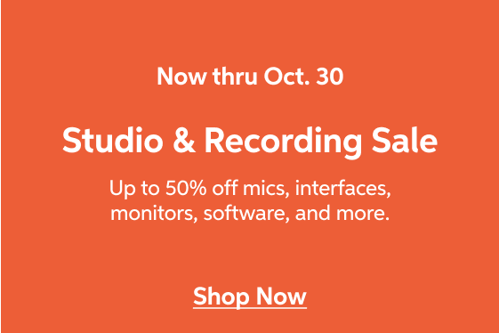 Studio and Recording Month