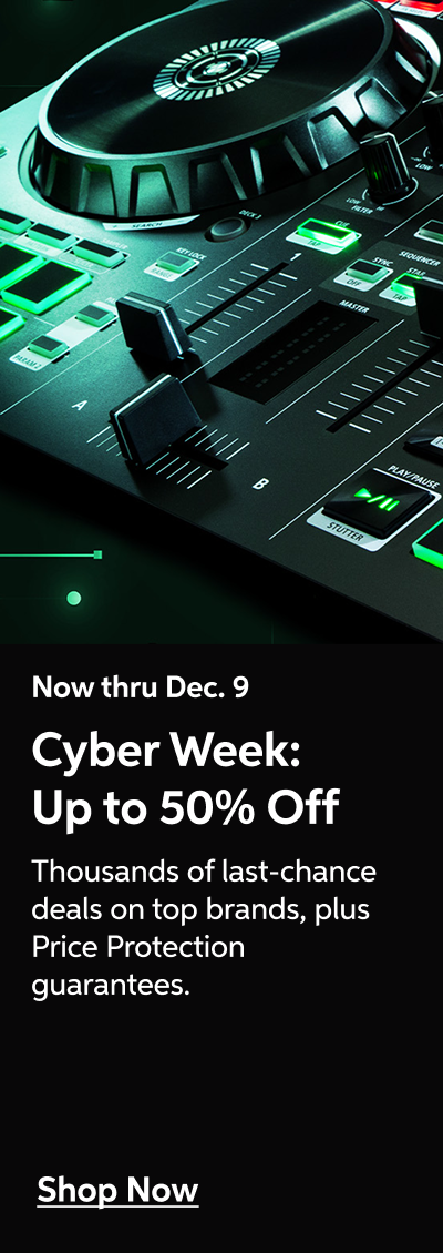 Now thru Dec. 9 - Cyber Week: Up to 50% Off - Thousands of last-chance deals on top brands, plus Holiday Price Protection guarantees - Shop Now!
