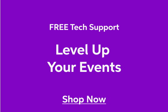 Level Up Your Events - In-stock systems, speakers, lighting and more for events of any size, plus fast, FREE shipping and FREE tech support - shop now