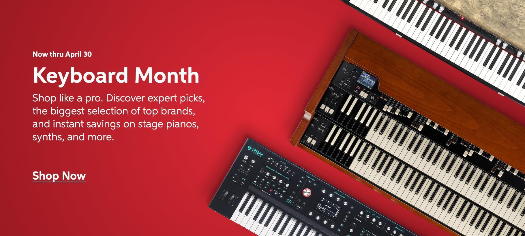 Keyboard Month, Shop like a pro. Discover expert picks, the biggest selection of top brands, and instant savings on stage pianos, synths, and more.