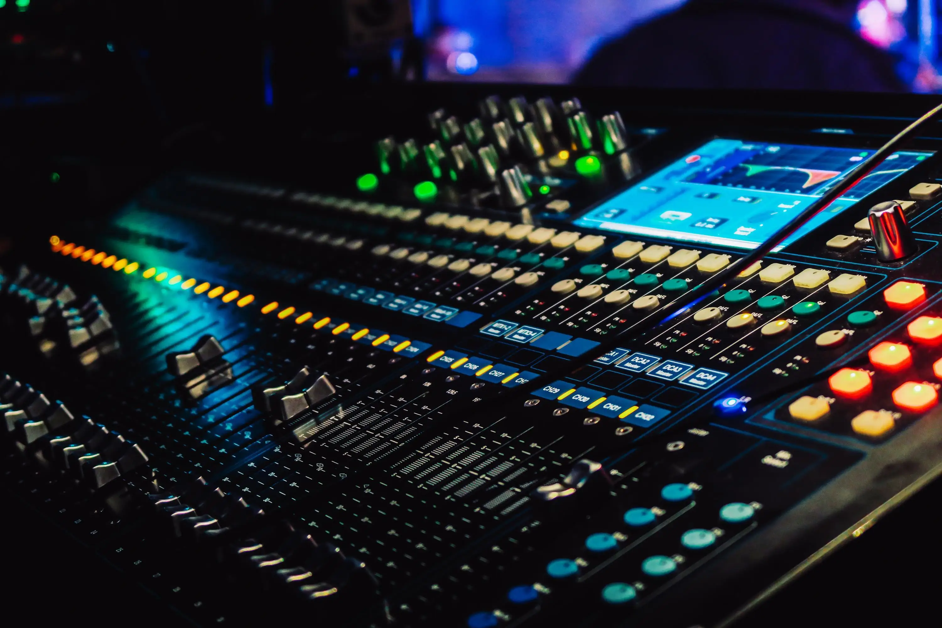 Professional mixing console