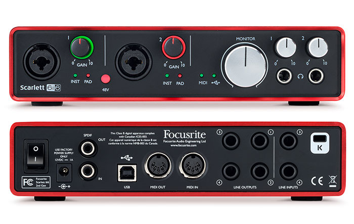 focusrite scarlett 2i2